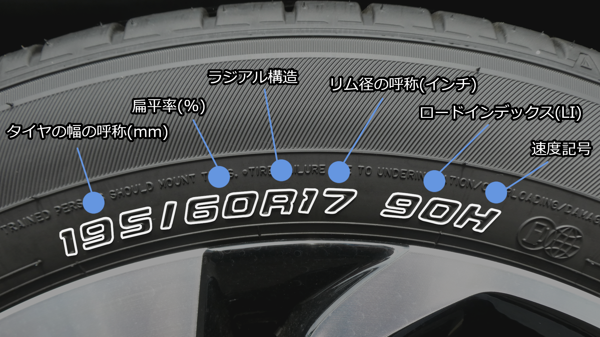 タイヤサイズの見方とタイヤ交換の時期の目安 ウッドベル タイヤ専門店