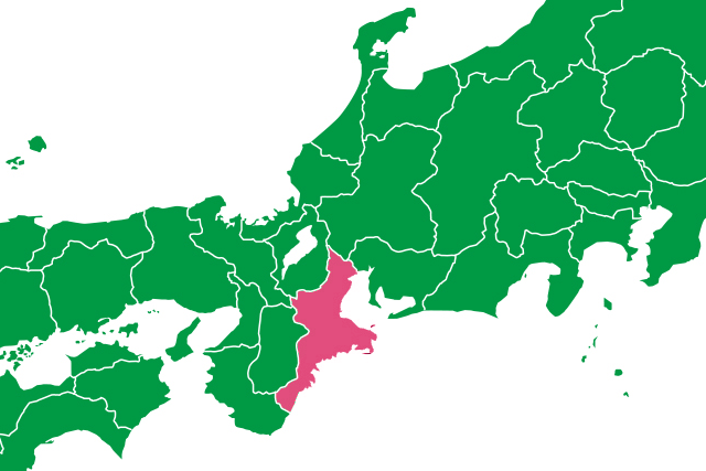 本州における三重県の位置を説明